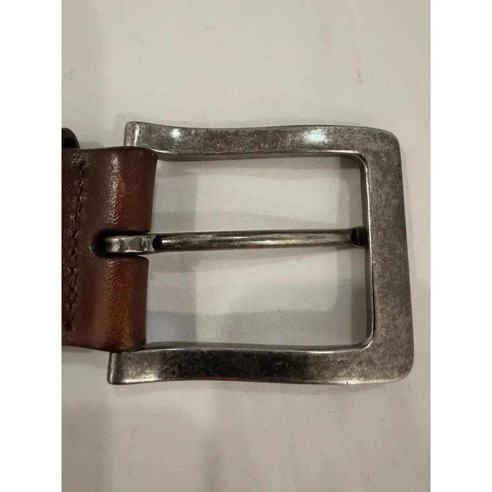 Vintage Penguin Brown Wide Full Grain Cowhide Belt - 38/95